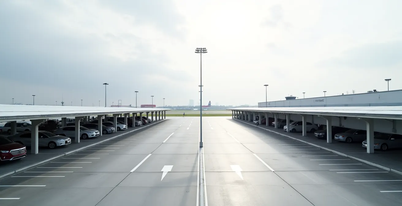 Vue comparative de deux parkings avec différences de prix visibles