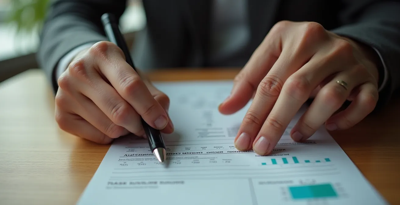 Mains tenant fermement un passeport et des documents de voyage